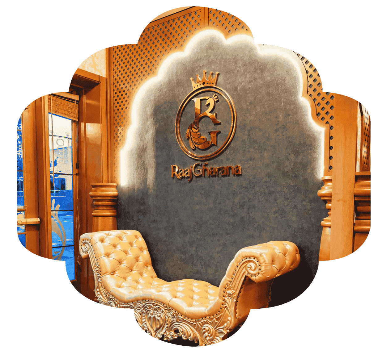 RaajGharana, Best Indian Restaurant in Seattle, Entrance